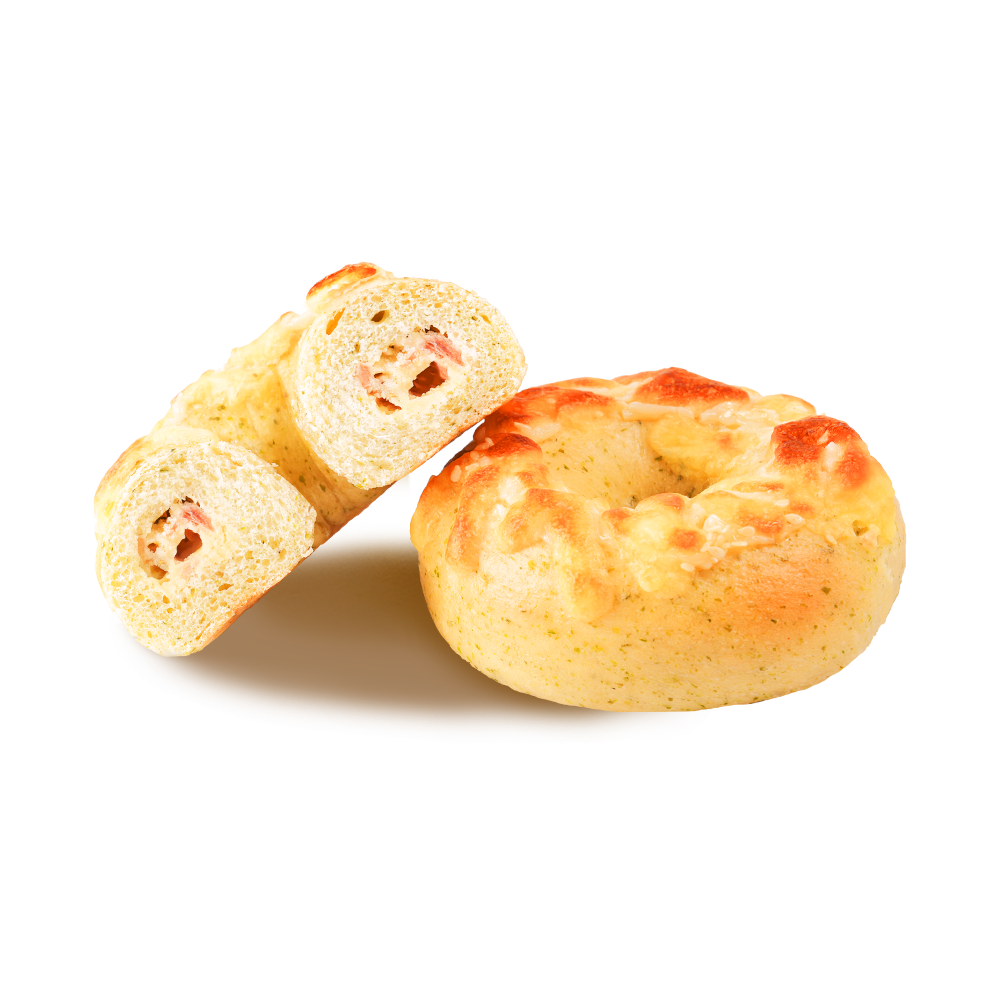 Golden And Crispy Potato Bacon Bagel Golden And Crispy Potato Bacon Bagel
